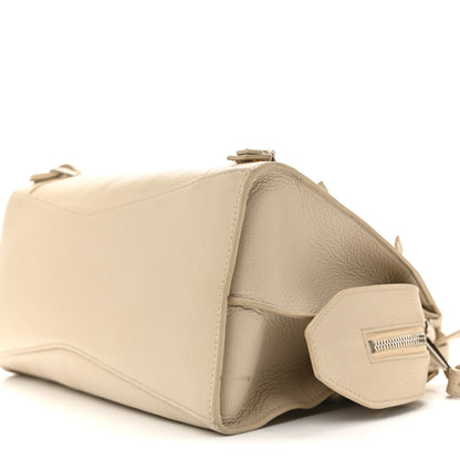 Balenciaga Grained Calfskin Neo Classic Silver Hardware S City Cream 10 of 15