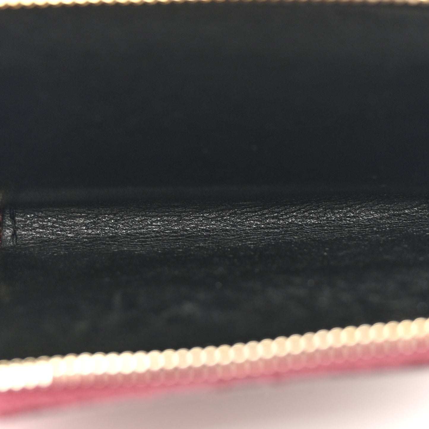 Grain De Poudre Matelasse Chevron Monogram Compact Zip Around Wallet Bordeaux