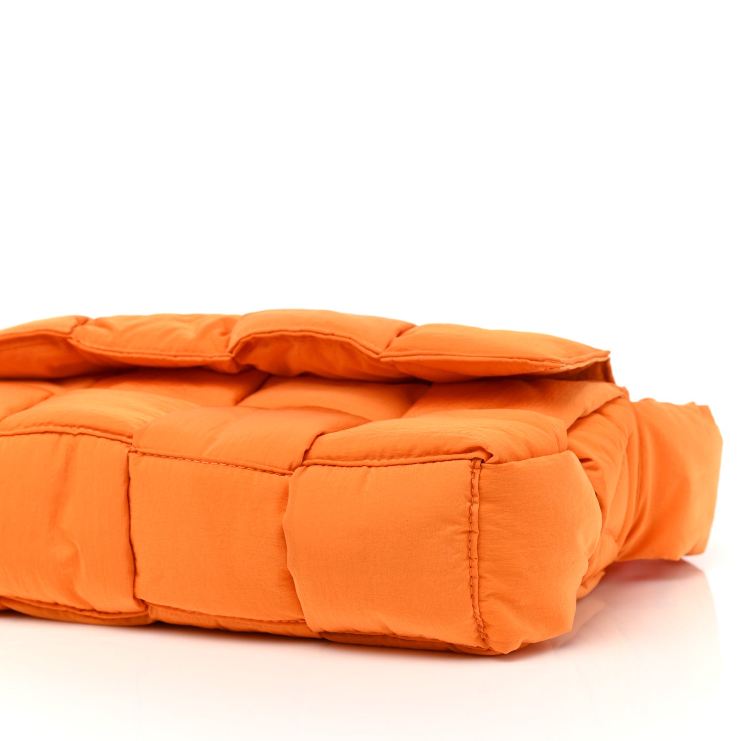 Bottega Veneta Nylon Intrecciato Padded Tech Cassette Bag Orange 9 of 10