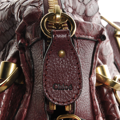 Chloe Python Medium Paraty Plum Purple 8 of 9
