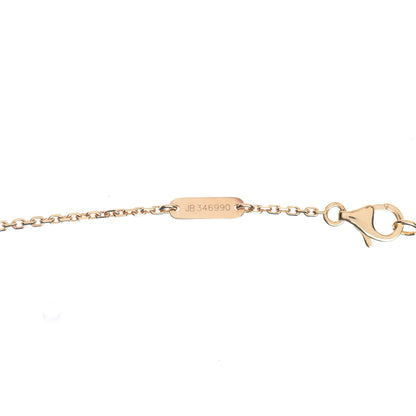 Van Cleef & Arpels 18K Yellow Gold Tiger Eye Lucky Alhambra Butterfly Pendant Necklace 7 of 7