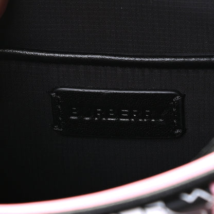Burberry E-Canvas Monogram Stripe Crossbody Bag Pink 7 of 8