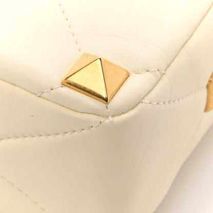 Valentino Garavani Nappa Large Roman Stud Shoulder Bag Ivory 10 of 10