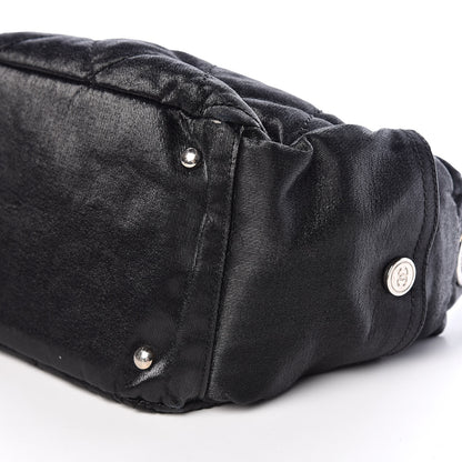 Chanel Coated Canvas Paris Biarritz Hobo Black 6 of 13