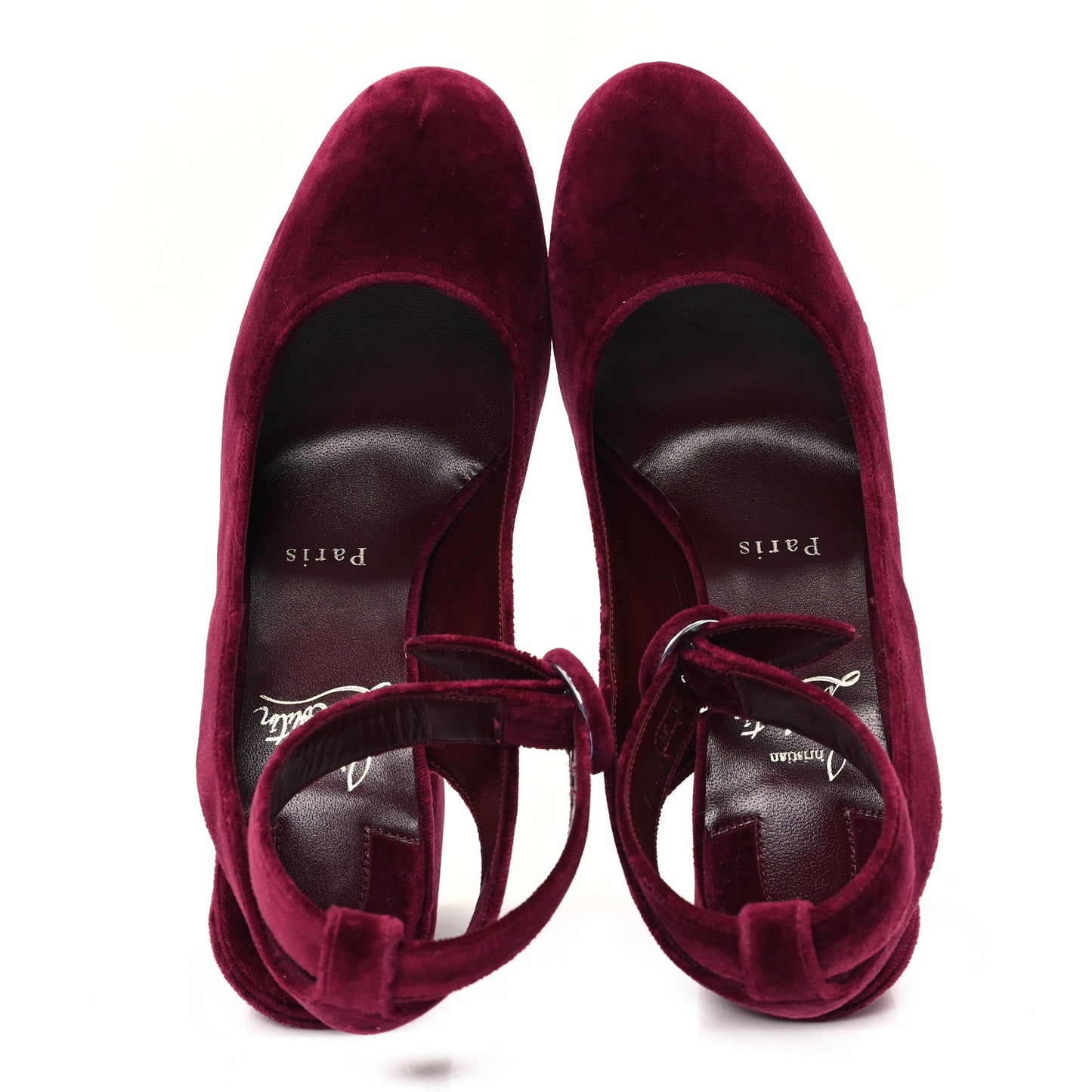 Velvet Miss Sab Sling 85 Pumps 35.5 Burgundy
