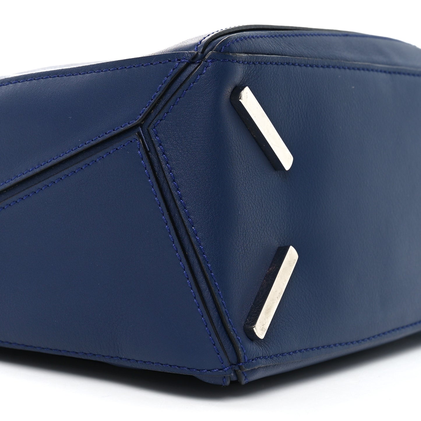 Calfskin Small Puzzle Bag Marine