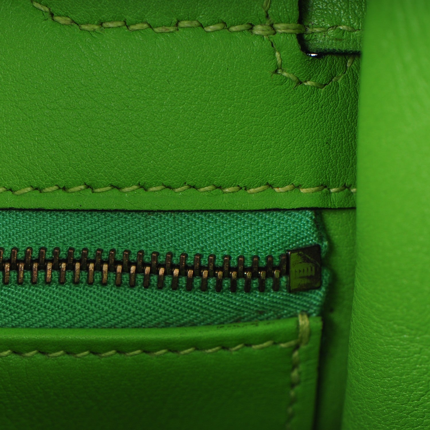 Hermes Veau Gulliver Kelly Retourne 32 Vert Cru 19 of 27