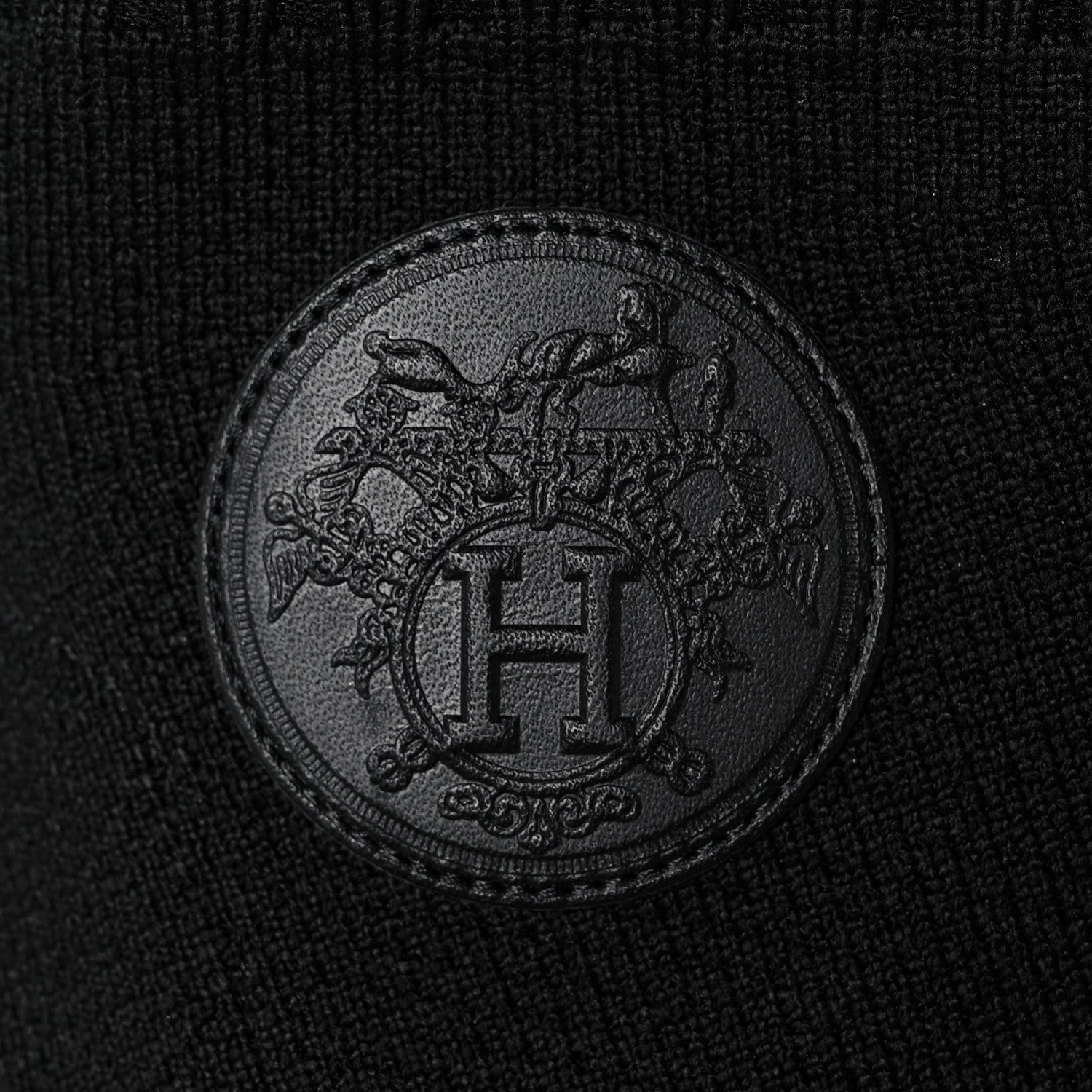 Hermes Knit Calfskin Volver Ankle Boots 37.5 Black 7 of 8