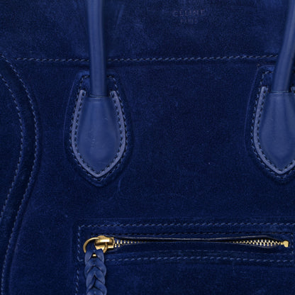 Celine Suede Medium Phantom Luggage Royal Blue 7 of 32