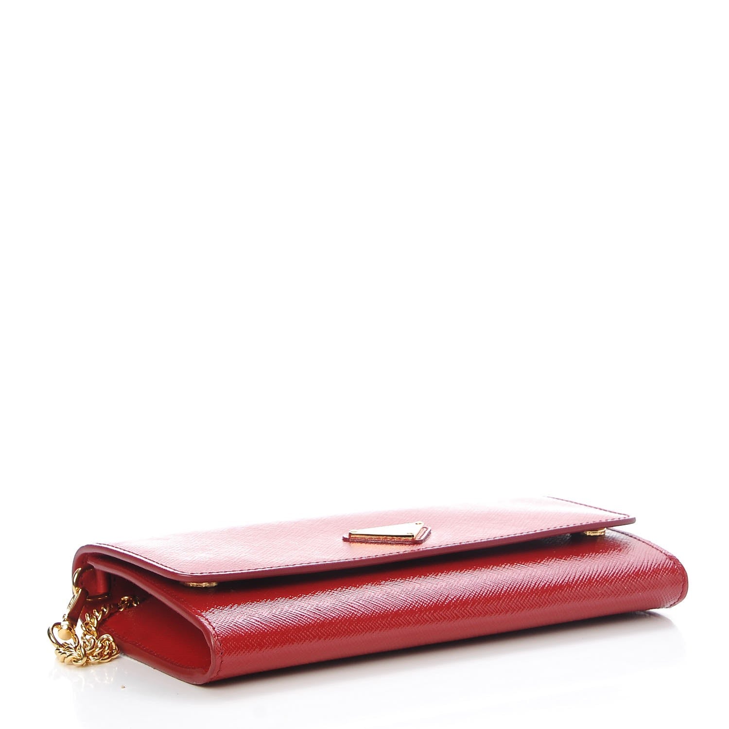 Prada Saffiano Vernice Mini Bag Rosso 3 of 8