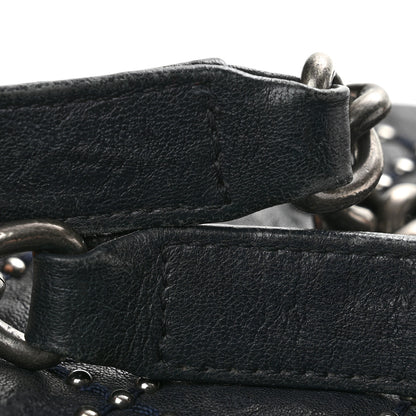 Chanel Crumpled Lambskin New Medium Studded Boy Flap Black 12 of 14
