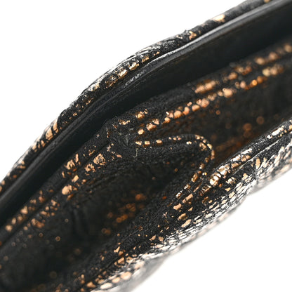 Chanel Metallic Tweed Quilted Clutch Black Gold 11 of 14