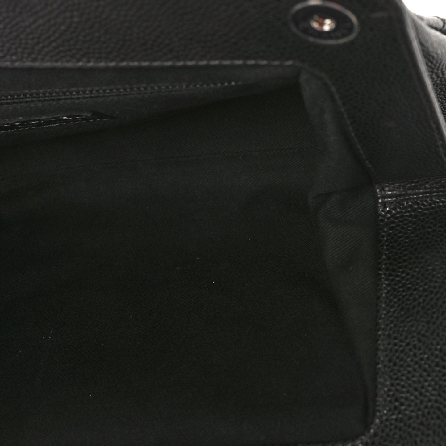 Caviar Quilted CC Large Clutch Black