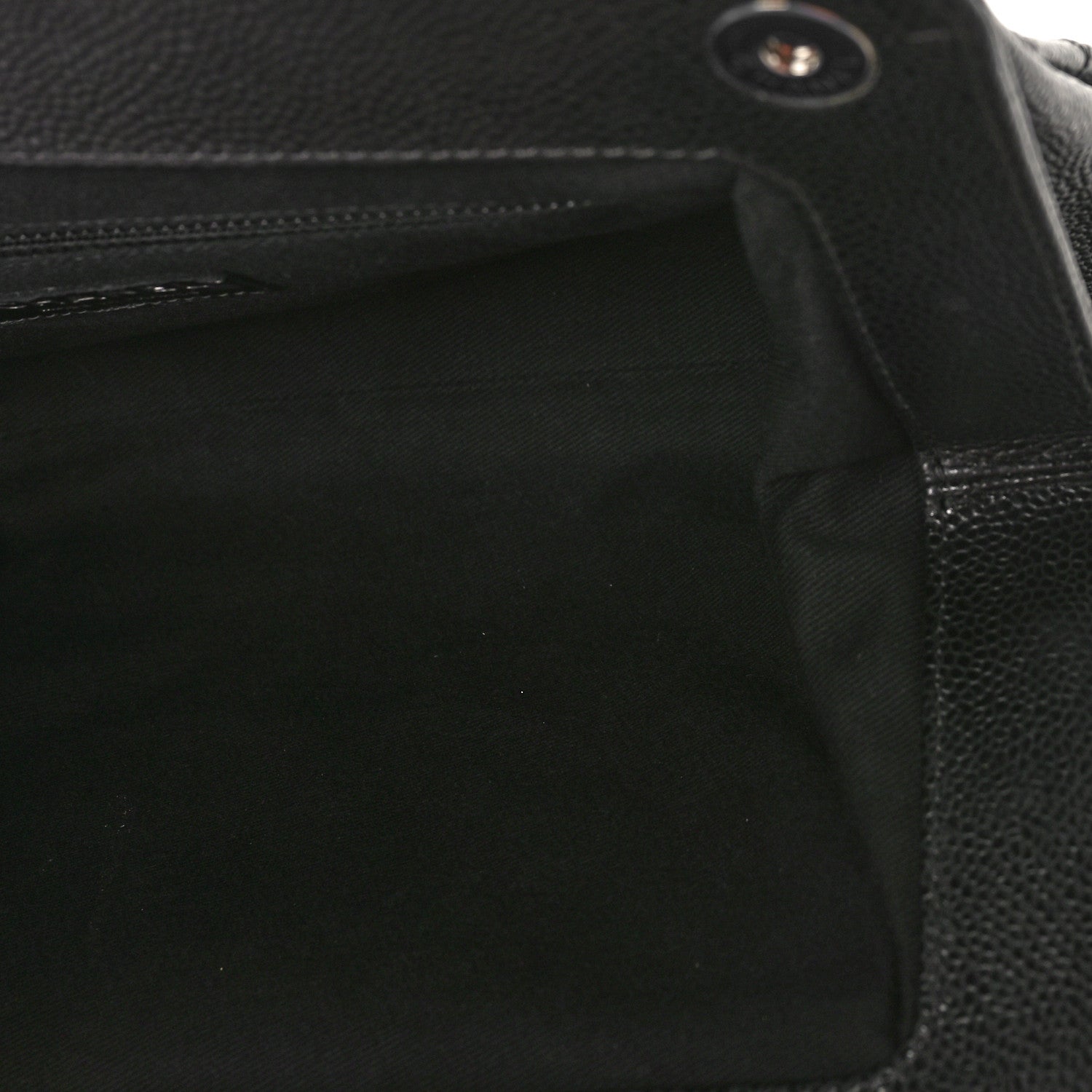 Chanel Caviar Quilted CC Large Clutch Black 5 of 10