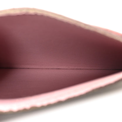 Louis Vuitton Damier Ebene Caissa Card Holder Rose Ballerine 5 of 7