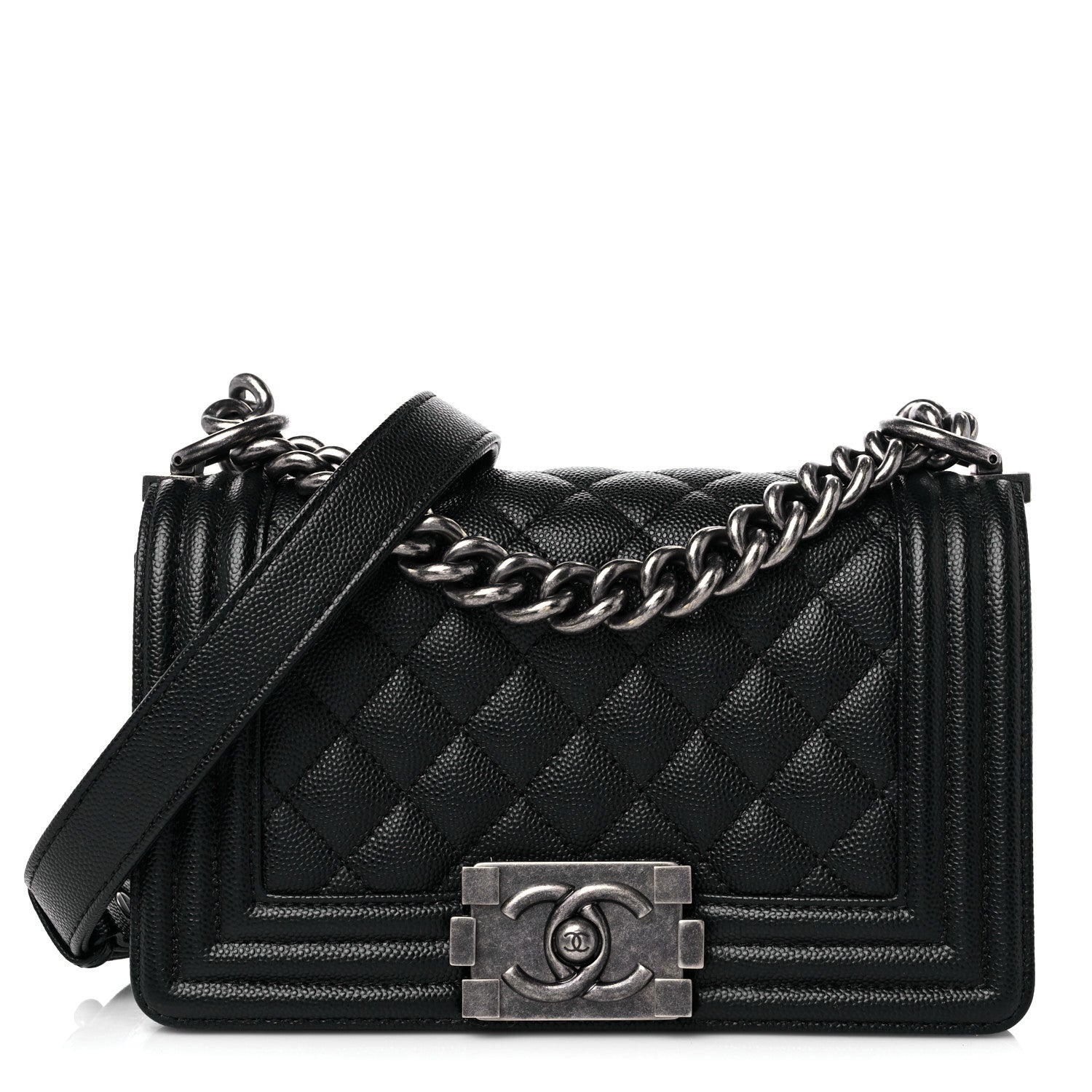 Chanel Caviar Quilted Small Boy Flap Black 1 of 13