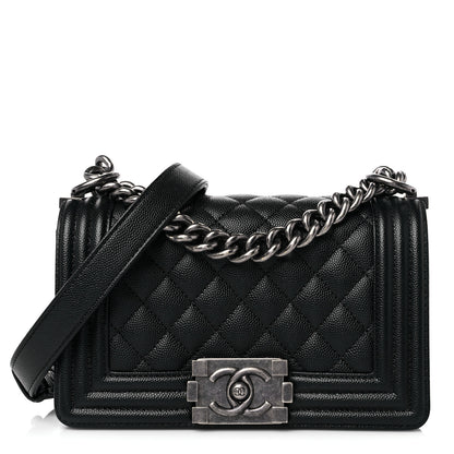 Chanel Caviar Quilted Small Boy Flap Black 1 of 13