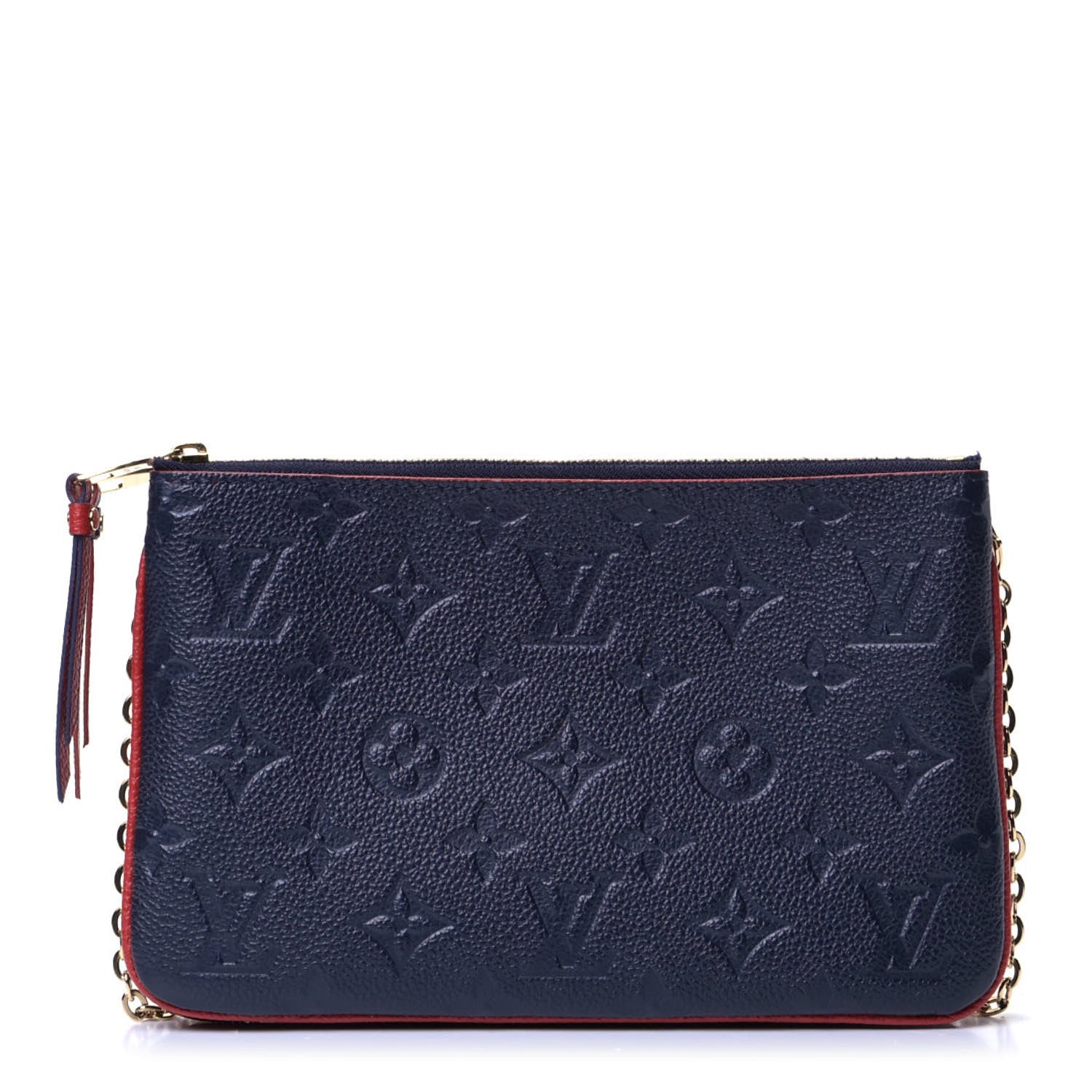 Louis Vuitton Empreinte Double Zip Pochette Marine Rouge 1 of 5