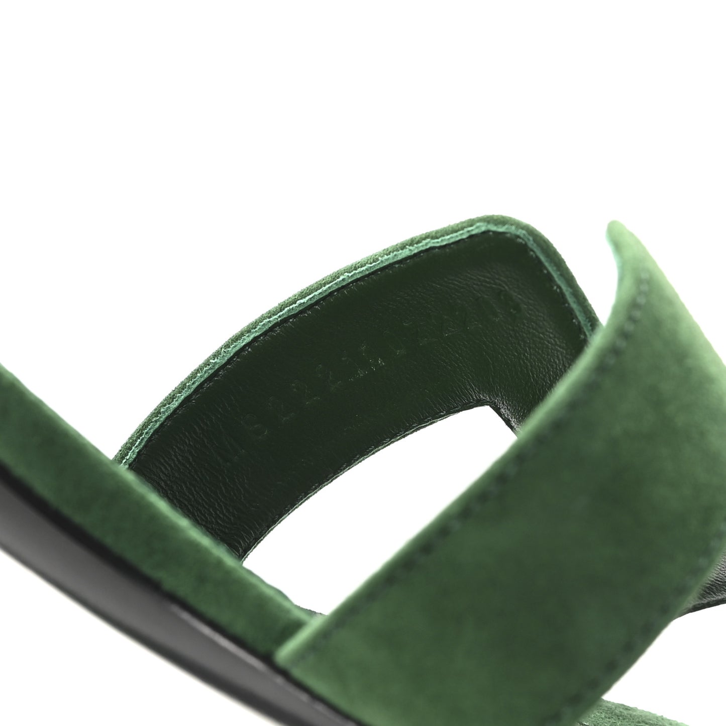Suede Goatskin Oasis Sandals 36.5 Vert Electrique