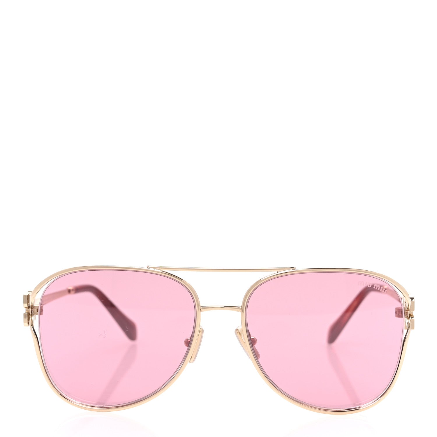 Miu Miu Metal Sunglasses SMU 52Z Pink 2 of 9