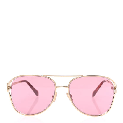 Miu Miu Metal Sunglasses SMU 52Z Pink 2 of 9