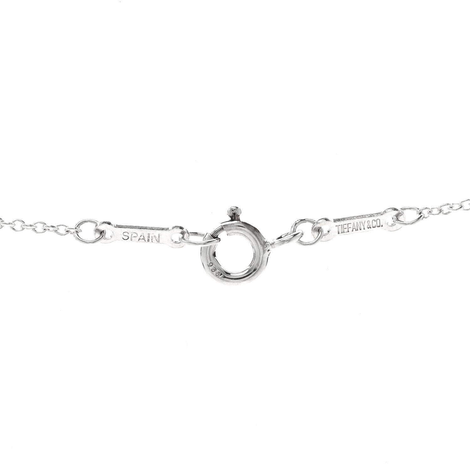 Tiffany Sterling Silver 16mm Elsa Peretti Open Heart Pendant Necklace 4 of 5