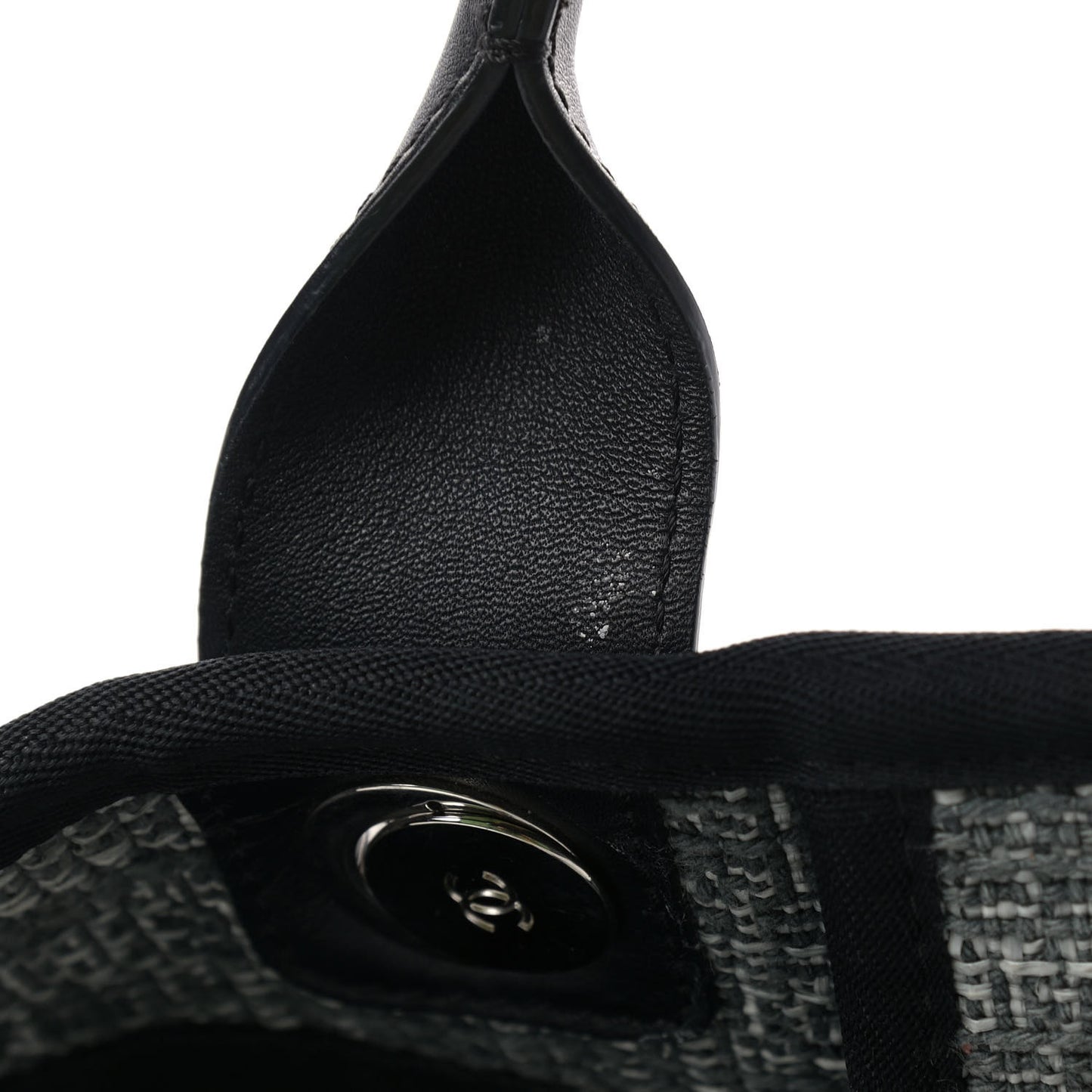 Mixed Fibers Large Deauville Tote Charcoal