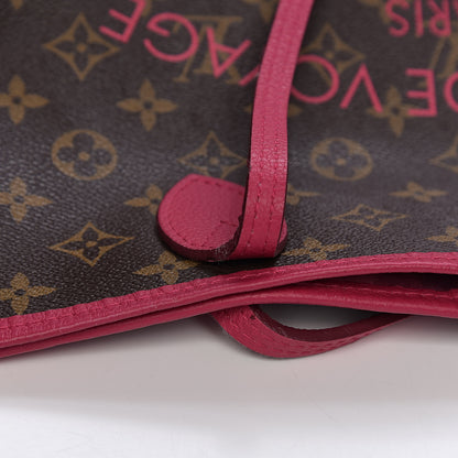 Louis Vuitton Monogram Articles de Voyage Ikat Neverfull GM Rose Indien 7 of 15
