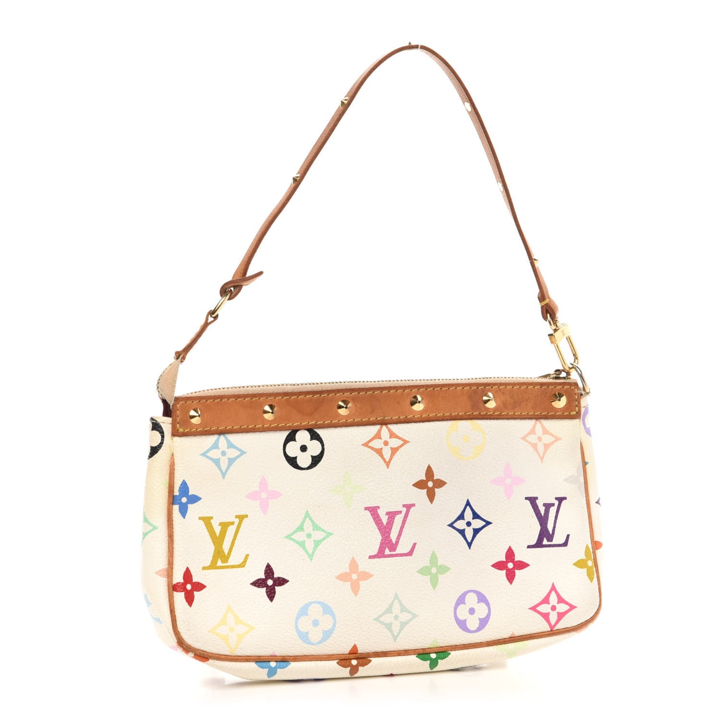 Monogram Multicolor Pochette Accessories White