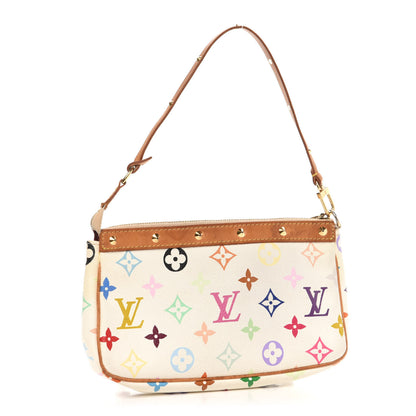 Louis Vuitton Monogram Multicolor Pochette Accessories White 3 of 11