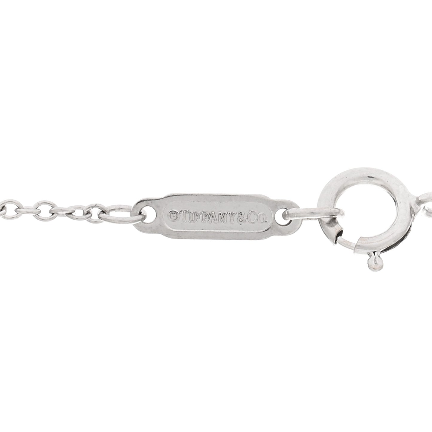 18K White Gold Diamond Knot Key Pendant Necklace