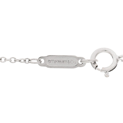 Tiffany 18K White Gold Diamond Knot Key Pendant Necklace 4 of 4