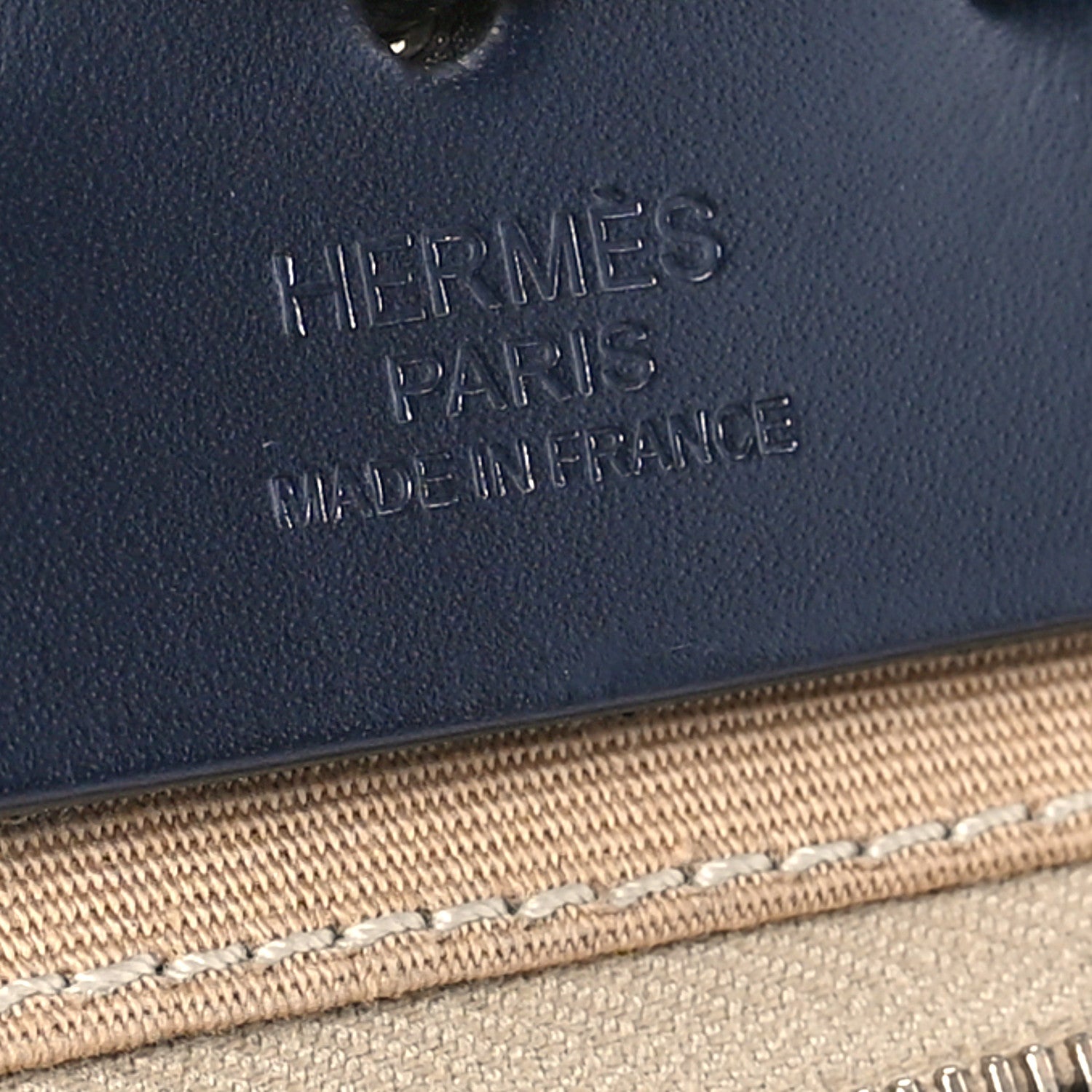 Hermes Vache Hunter Toile Herbag Zip 31 PM  Trench Bleu Indigo 7 of 10