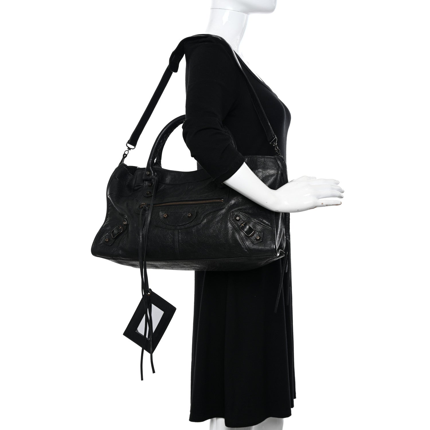 Balenciaga Agneau Classic Hardware Part Time Black 2 of 21