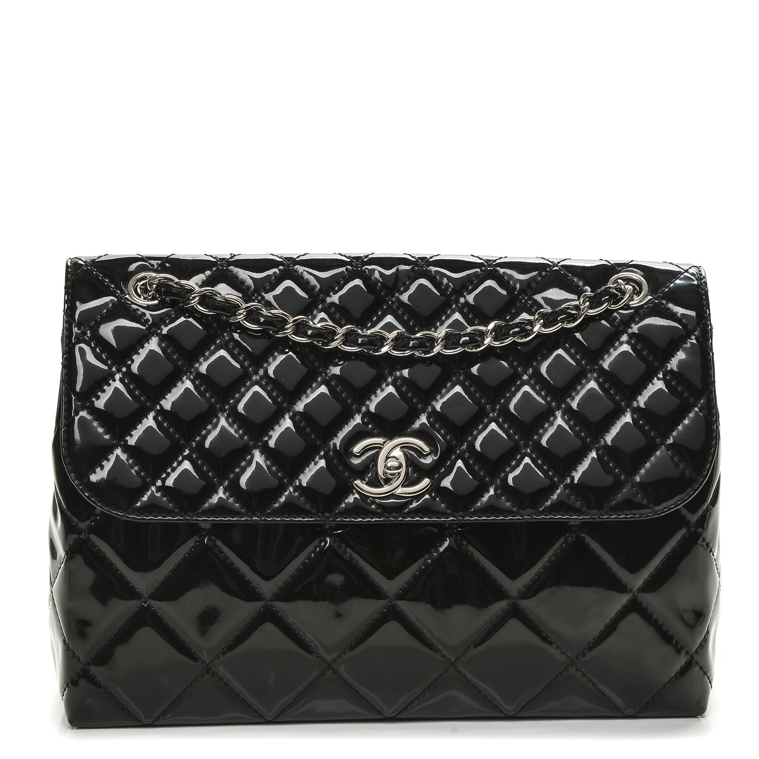 Chanel Vinyl Quilted In the Business Flap Bag Black 1 of 7