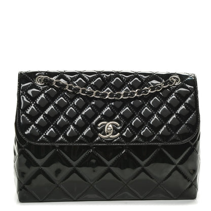 Chanel Vinyl Quilted In the Business Flap Bag Black 1 of 7