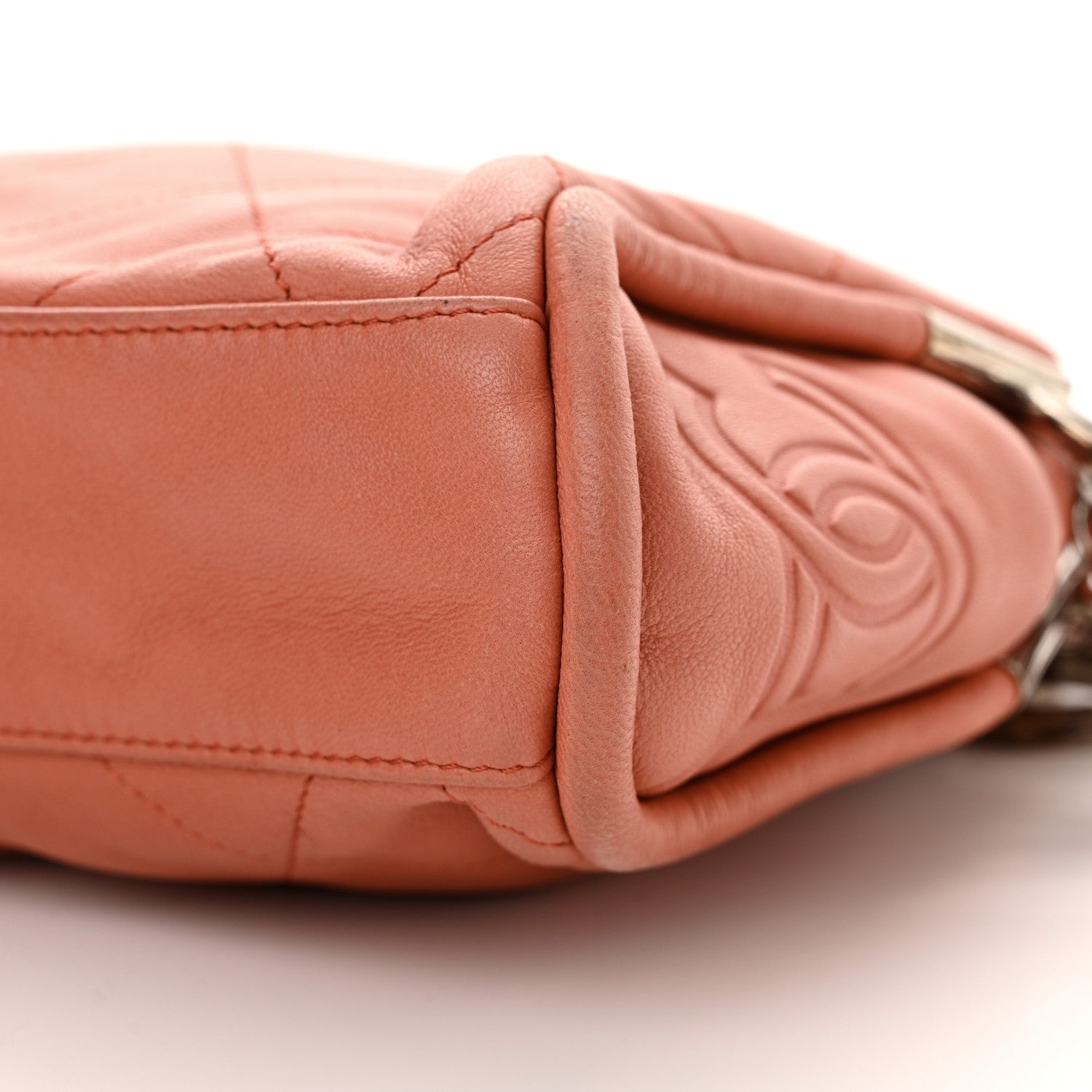 Chanel Lambskin Stitched Small Ultimate Soft Tote Pink 10 of 17