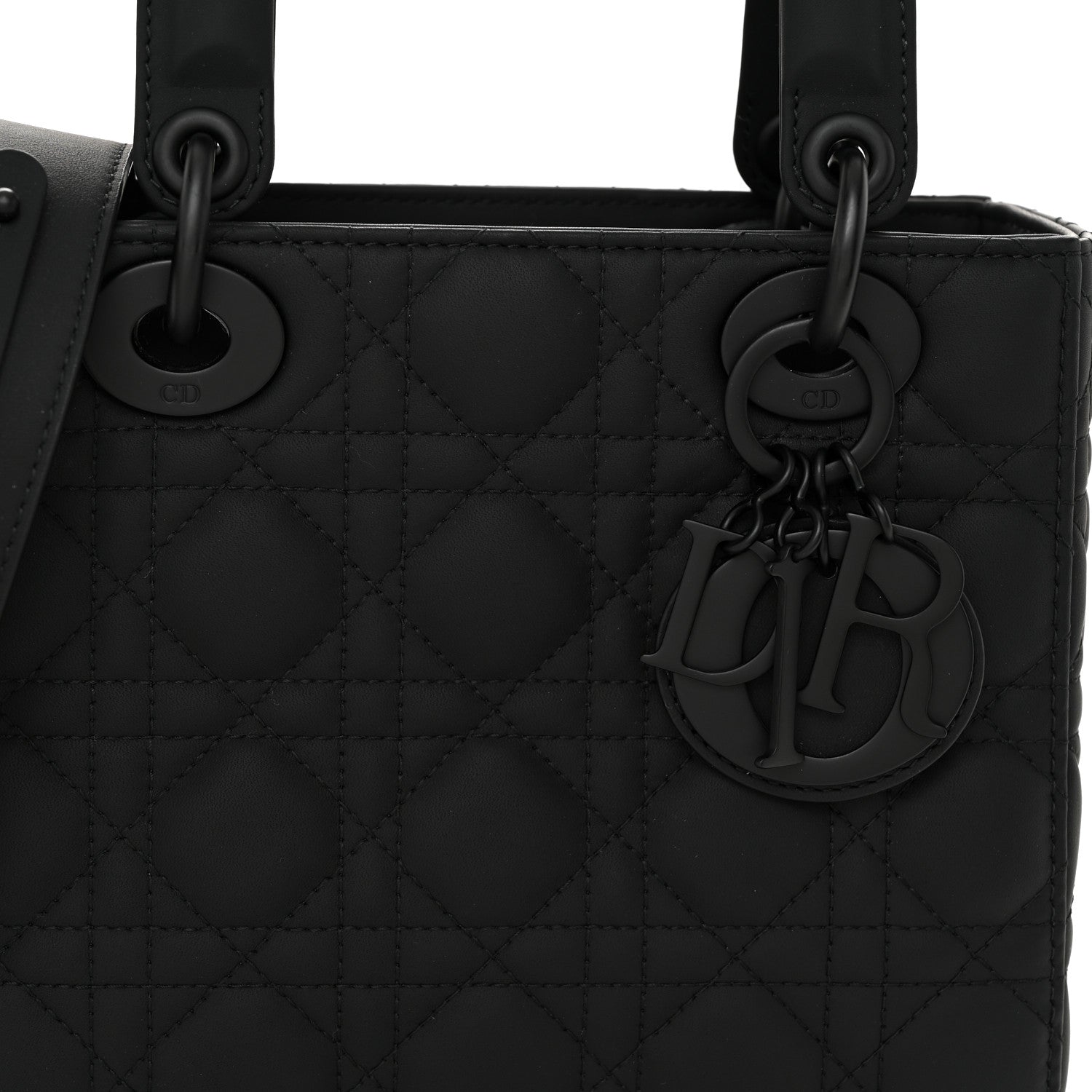 Christian Dior Ultra Matte Calfskin Cannage Small My ABCDior Lady Dior Black 8 of 11