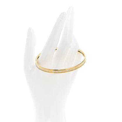 Hermes Enamel Printed Reaction En Chaines Extra Narrow Bracelet 70 White 2 of 5
