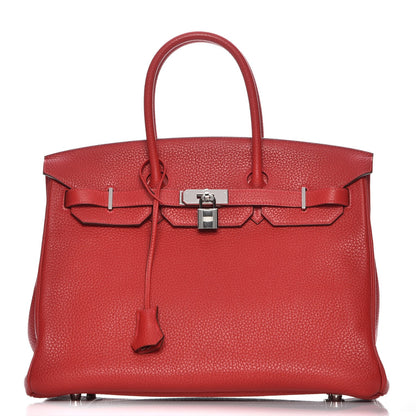 Hermes Togo Birkin 35 Rouge Casaque 1 of 29