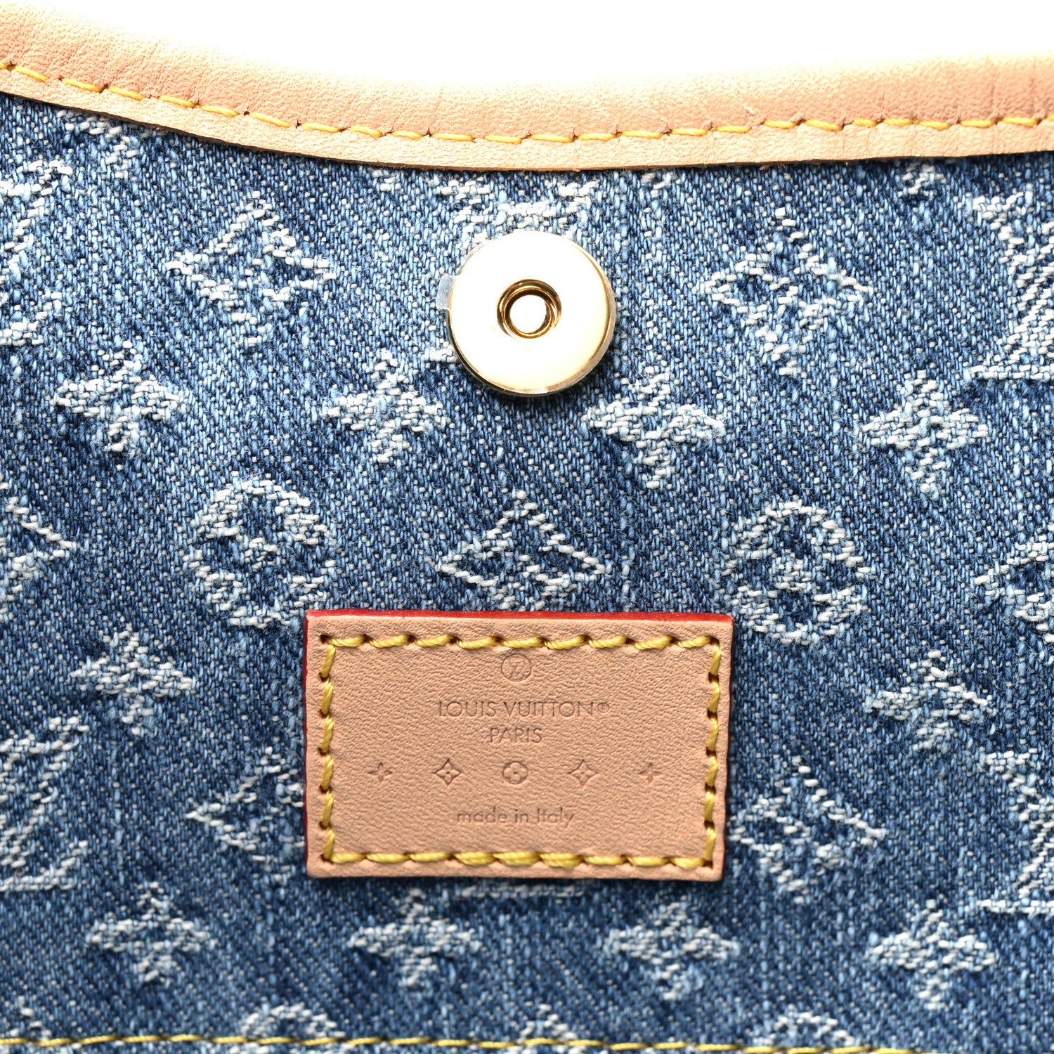 Louis Vuitton Monogram Denim CarryAll MM Blue 7 of 10