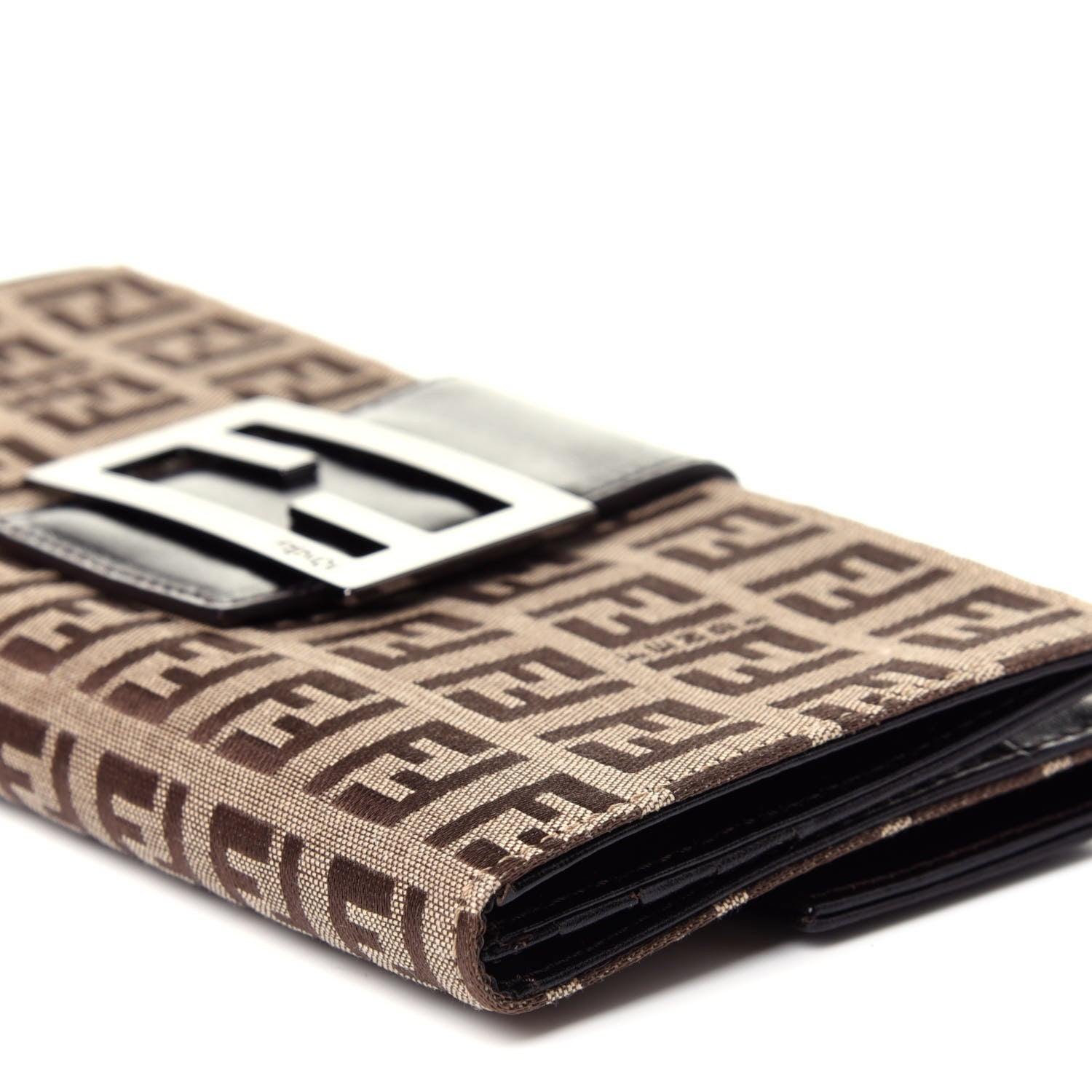 Fendi Zucchino Forever Continental Wallet Brown 7 of 10