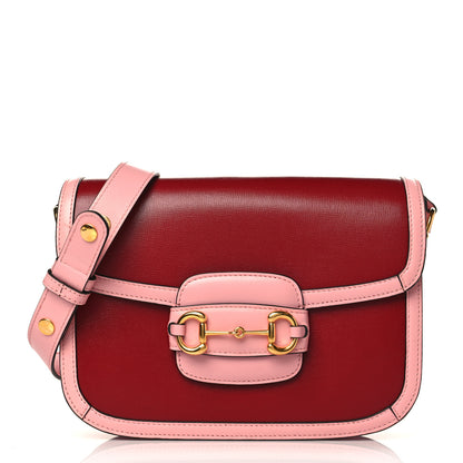 Gucci Azalea Calfskin Horsebit 1955 Shoulder Bag New Cherry Red Wild Rose 1 of 9