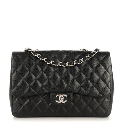 Chanel Caviar Quilted Jumbo Single Flap Black 1 of 8