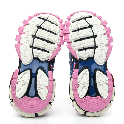 Balenciaga Rubber Mesh Bi-Color Womens Track.2 Open Sneakers 36 Blue Pink 5 of 7