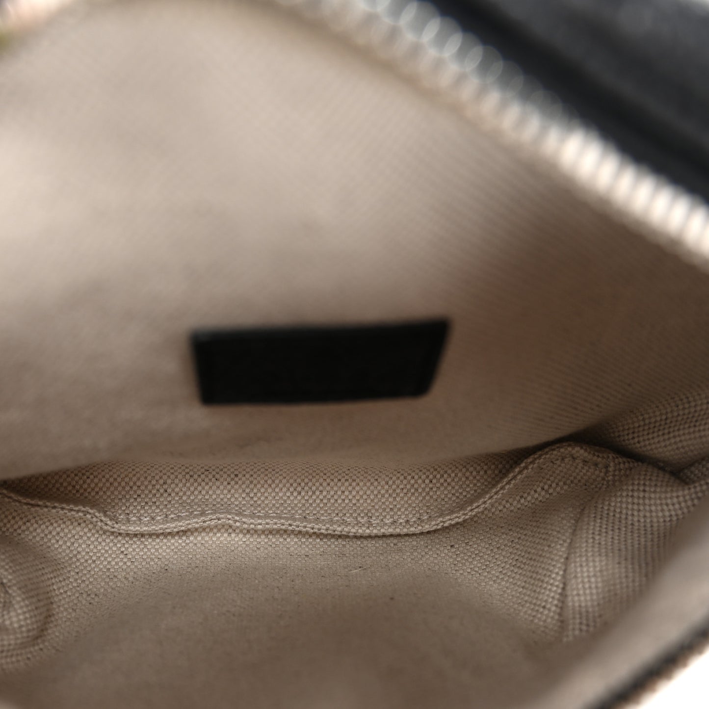 Piuma Calfskin Jumbo GG Embossed Small Belt Bag Black