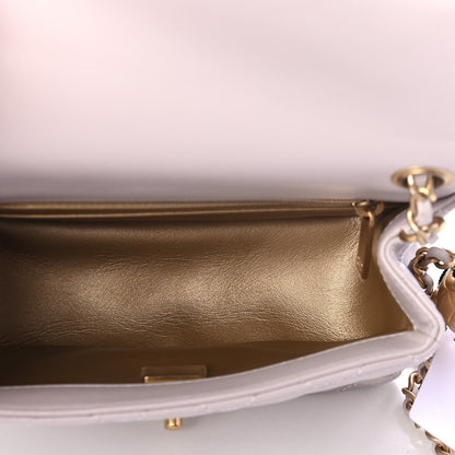 Chanel Lambskin Quilted Mini Pearl Crush Flap Light Purple 4 of 4