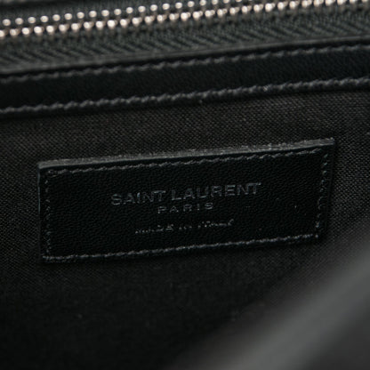 Saint Laurent Calfskin Fringe Festival Backpack Black 6 of 7