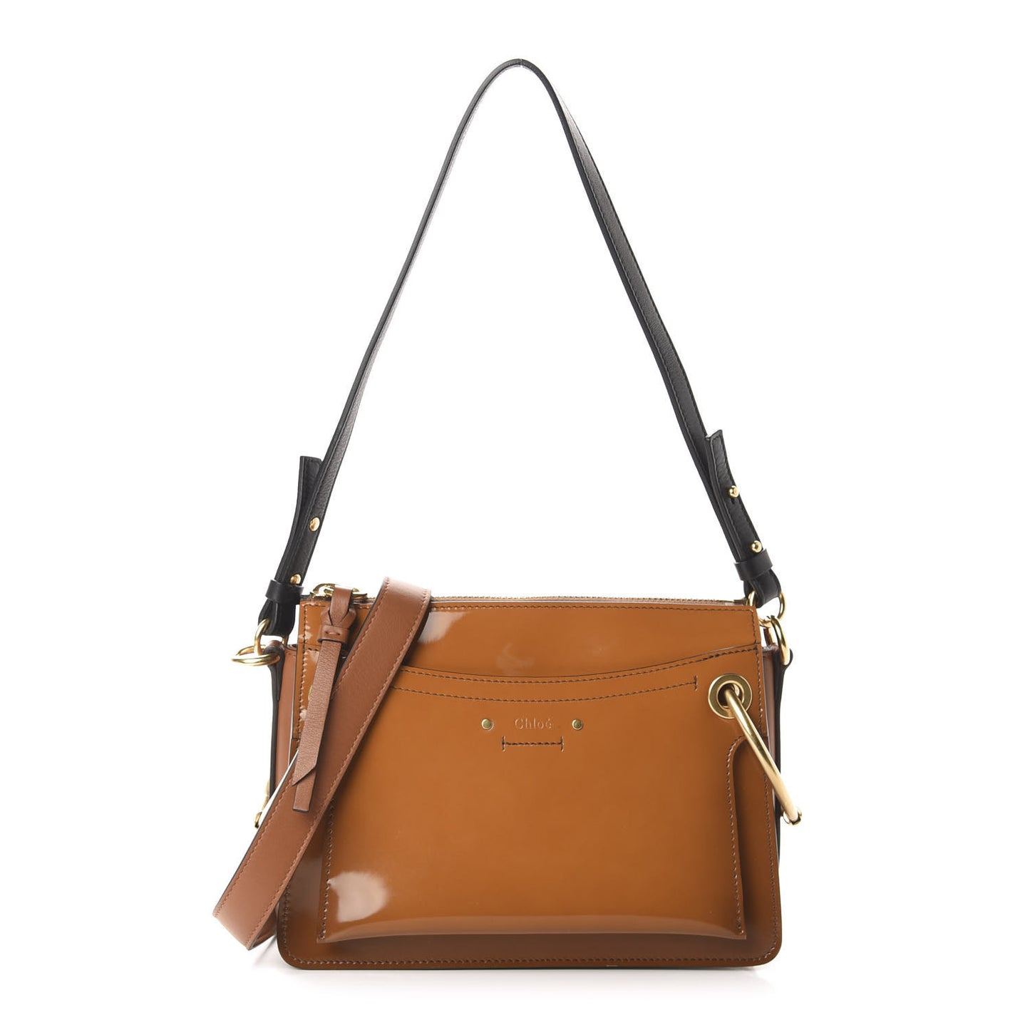 Patent Small Roy Bag Caramel