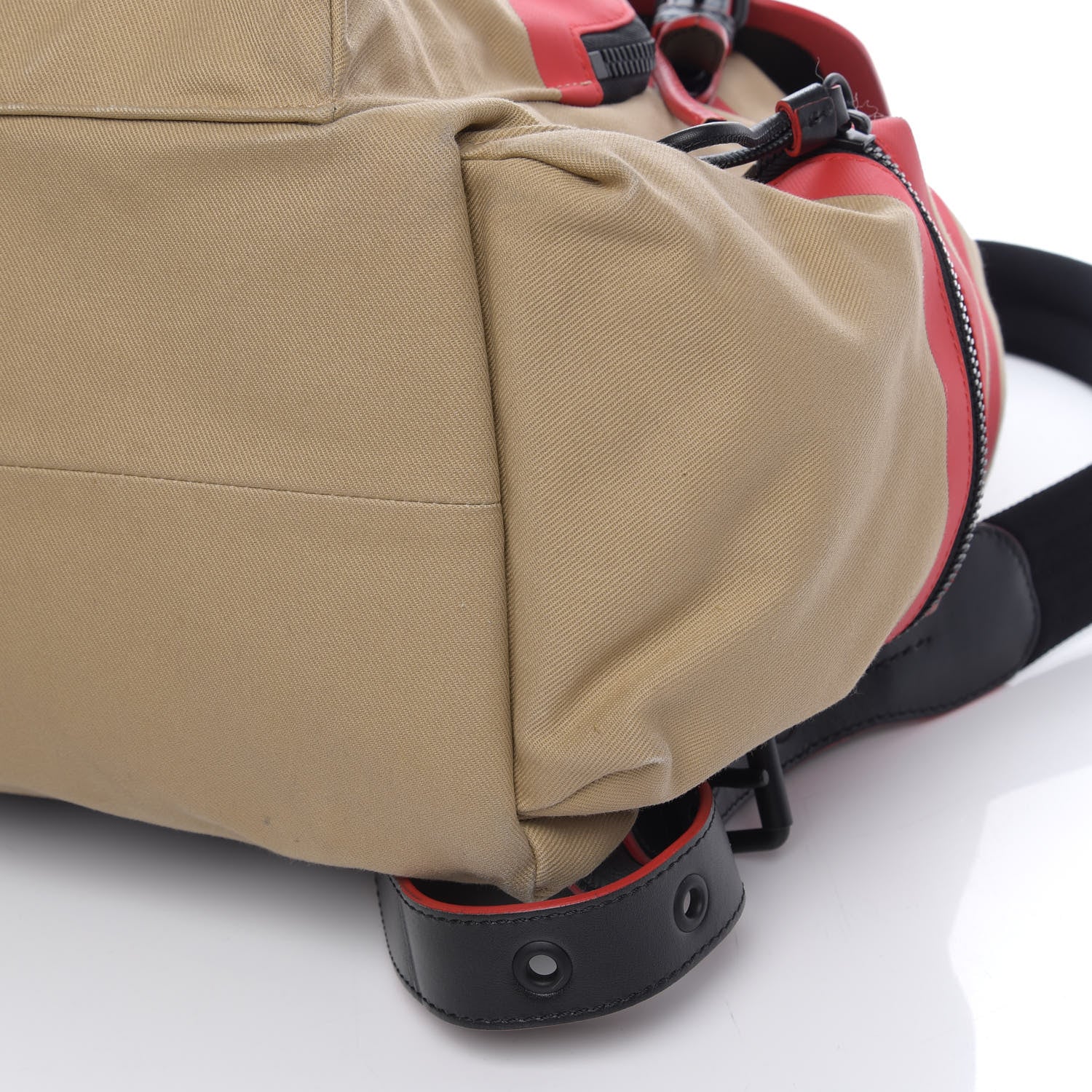 Burberry X KRIS WU Canvas Embroidered XL Rucksack Backpack Honey 12 of 14